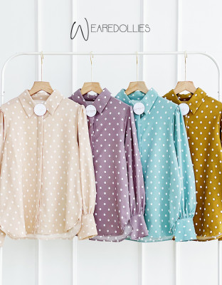 ACILA POLKA TOP / KEMEJA POLKADOT