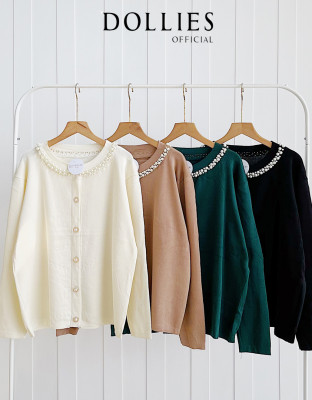 AERI KNIT CARDY / CARDIGAN KNIT LEHER MUTIARA