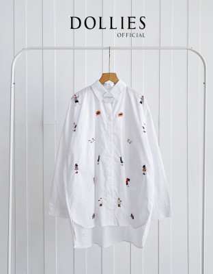 ALLEN WHITE SHIRT / KEMEJA PUTIH BORDIR