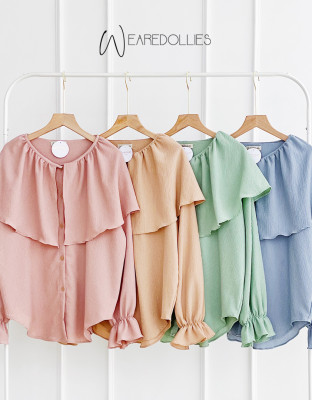 ALLINA RUFFLE TOP / ATASAN KERAH RUFFLE