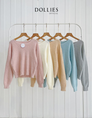 ASLA KNIT BLOUSE / ATASAN CROP KNIT BULU