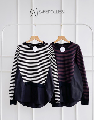 AVA BLOUSE / ATASAN BLOUSE STRIPES