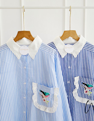 BIRD STRIPES SHIRT / ATASAN KEMEJA STRIPES