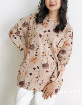 BLOSSOMS SWEATER / SWEATER MOTIF BUNGA SAKURA