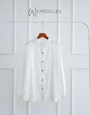 CARISA WHITE TOP / ATASAN PUTIH PRISKET