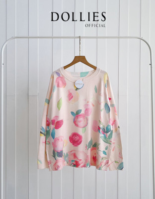 CARVA SWEATER / SWEATER MOTIF BUNGA KNIT IMPORT