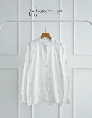 CELIN WHITE SHIRT / KEMEJA PUTIH BORDIR