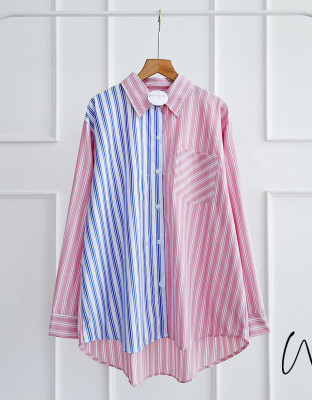 COLLAR SHIRT / KEMEJA MOTIF STRIPES