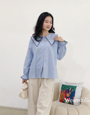 DAIJI SHIRT / KEMEJA WANITA KERAH LEBAR