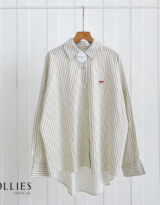 DEFOLA SHIRT / KEMEJA SALUR BORDIR PITA