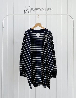 DOERA STRIPES BLOUSE / BLOUSE KAOS OVERSIZE