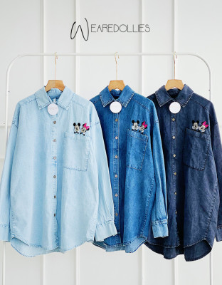 EDERA DENIM SHIRT / KEMEJA DENIM MICKEYMINNIE