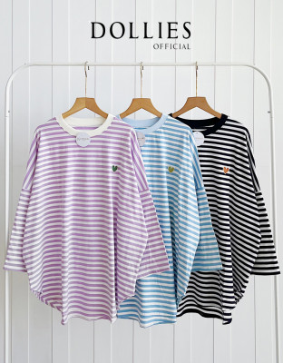 EDOLA BLOUSE / KAOS BLOUSE STRIPES OVERSIZE