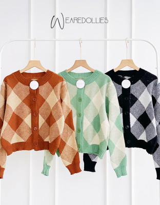 EIRA KNIT OUTER / CARDIGAN MOTIF SQUARE