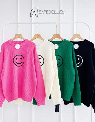 EMOJI KNIT SWEATER / SWEATER RAJUT WANITA