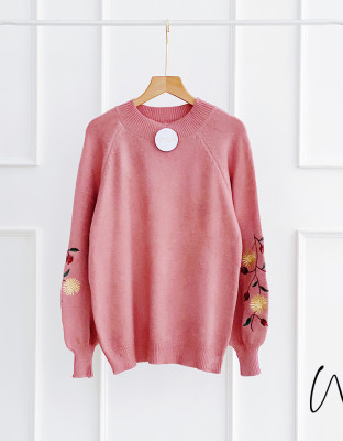 FIOLA KNIT SWEATER / SWEATER BORDIR