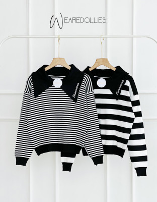 GHANDY STRIPES BLOUSE / ATASAN KNIT STRIPES