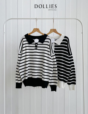 GHIO KNIT TOP / ATASAN STRIPES KNIT WANITA