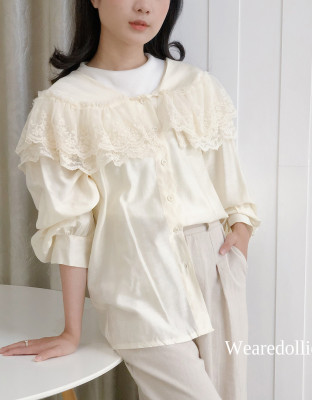 GLORIA TOP / ATASAN KERAH RUFFLE IMPORT