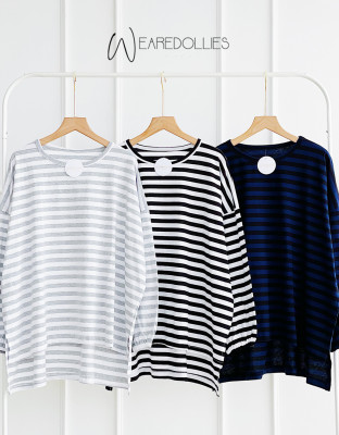 HANZI STRIPES BLOUSE / ATASAN OVERSIZE