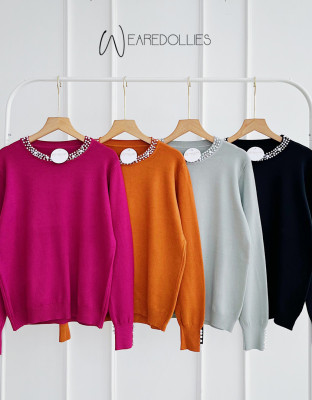 HEGY PEARL SWEATER / SWEATER KNIT PREMIUM