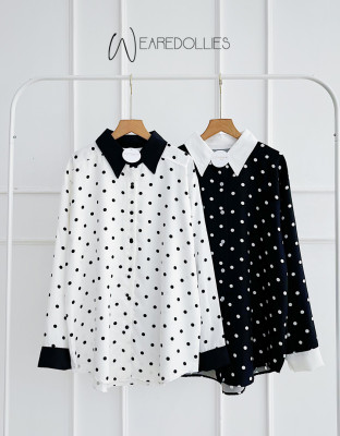 ILYA POLKA SHIRT / ATASAN KEMEJA POLKA