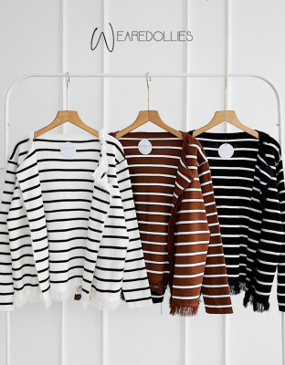 JINNIE KNIT OUTER / CARDIGAN STRIPES