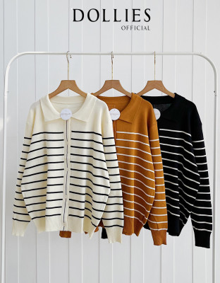 KALIDA STRIPES TOP / CARDIGAN KNIT SALUR