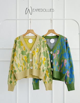 KARNILA OUTER / CARDIGAN KNIT MOTIF