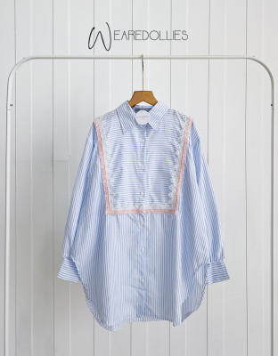 KATARA STRIPES SHIRT / KEMEJA STRIPES MIX LACE