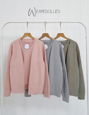 KELY KNIT SET / CARDIGAN KNIT PREMIUM