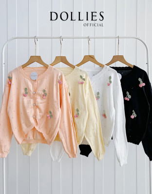 LEDDY CARDY / CARDIGAN KNIT MOTIF CERRY TIMBUL