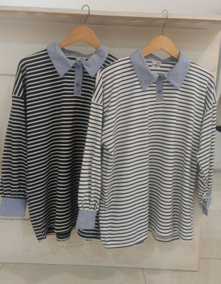 LILIA STRIPES BLOUSE | BLOUSE OVERSIZE PREMIUM