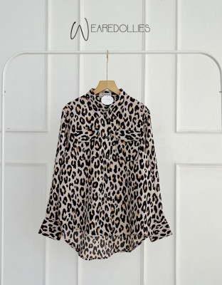 MELDA SHIRT / KEMEJA MOTIF LEOPARD