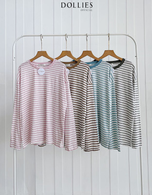 MESSA STRIPES TOP / ATASAN BLOUSE KAOS SALUR BASIC