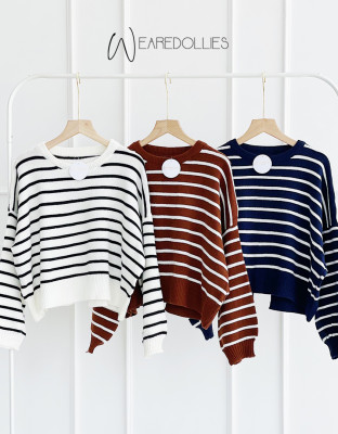 MIARELL KNIT TOP / KNIT STRIPES