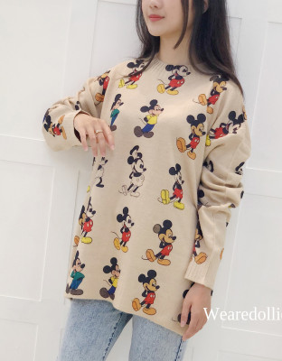 MICKEY KNIT SWEATER / SWEATER KNIT IMPORT