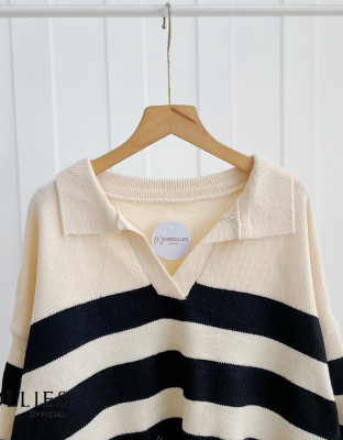 MONELI SWEATER / SWEATER RAJUT KERAH