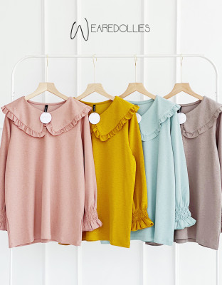 NAGITA BLOUSE / ATASAN BASIC KERAH