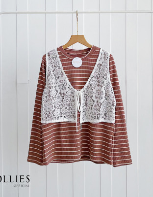 PALOPA BLOUSE / ATASAN BLOUSE MIX VEST LACE