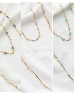 Pastel Pearl Strap Mask Connector