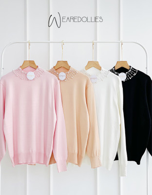 PEARLY KNIT BLOUSE / ATASAN RAJUT BASIC