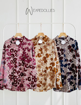 PITA SHIRT / ATASAN KEMEJA MOTIF BUNGA