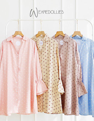 POLKA LONG TOP / ATASAN POLKADOT