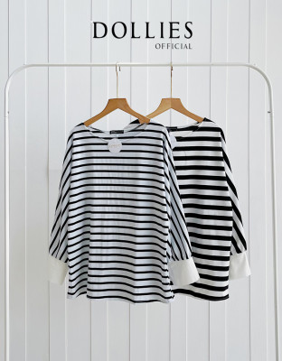 QIRAYA BLOUSE / KAOS STRIPES BASIC