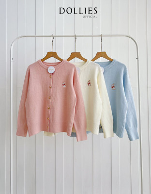 RABITTA KNIT CARDY / CARDIGAN EMBOS RABIT