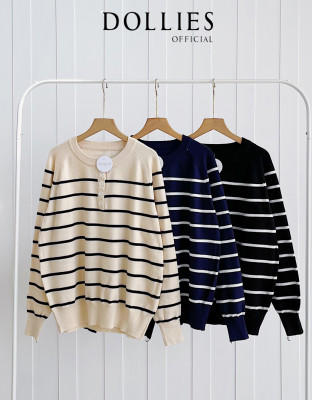 RAFELA KNIT BLOUSE / ATASAN KNIT SALUR PREMIUM