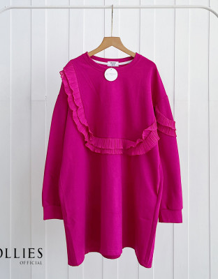 SABILA LONG BLOUSE / ATASAN BLOUSE MIX RUFFLE