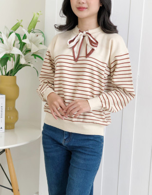 SAGE STRIPES TOP / ATASAN KNIT TALI PITA