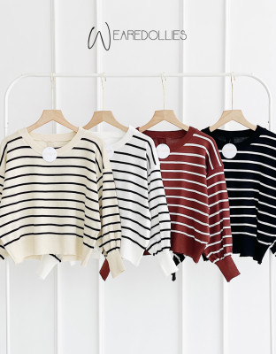 SKARLA STRIPES TOP / ATASAN KNIT IMPORT